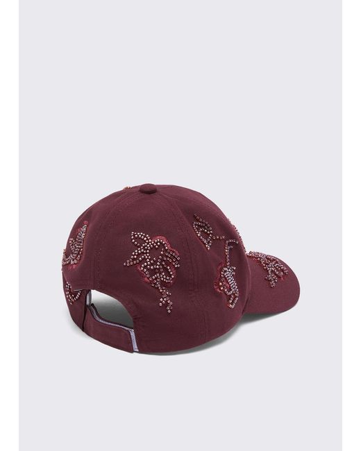 Liu Jo Purple Bestickte Baseballkappe