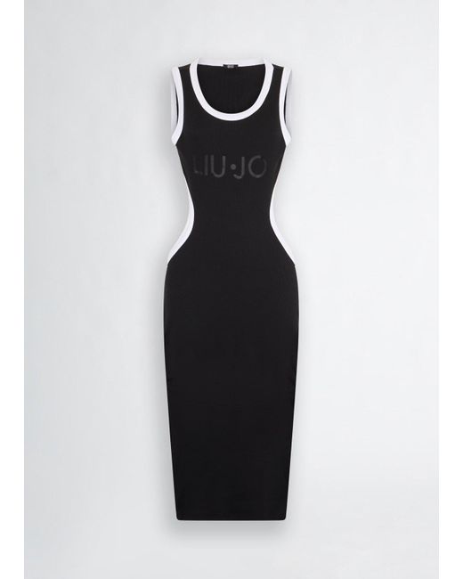 Liu Jo Abito Midi Con Cut-out di Liu Jo in Black