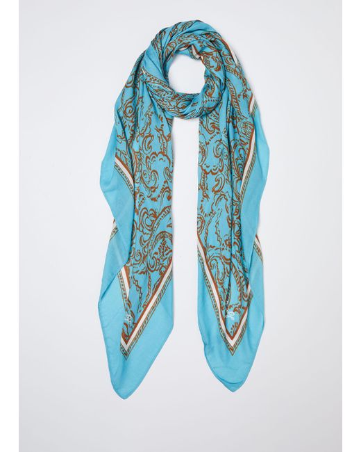 Liu Jo Foulard Con Stampa di Liu Jo in Blue