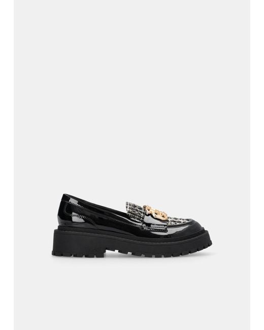 Liu Jo White Liu Jo Loafer Mit Bouclé-Einsatz