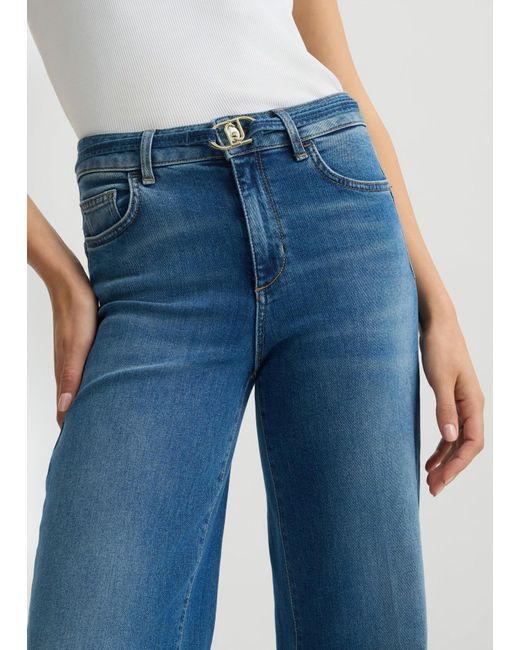 Liu Jo Jeans Flare Con Cintura di Liu Jo in Blue