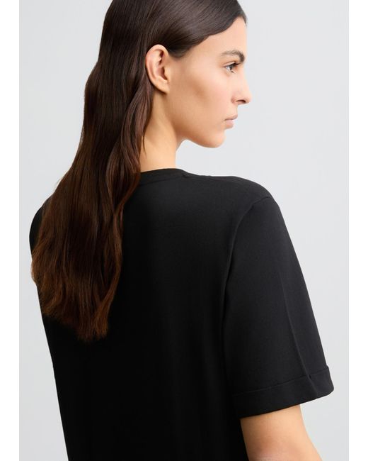 Liu Jo T-shirt Con Logo E Strass di Liu Jo in Black