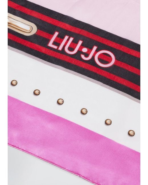 Liu Jo Foulard Con Stampa di Liu Jo in Blue