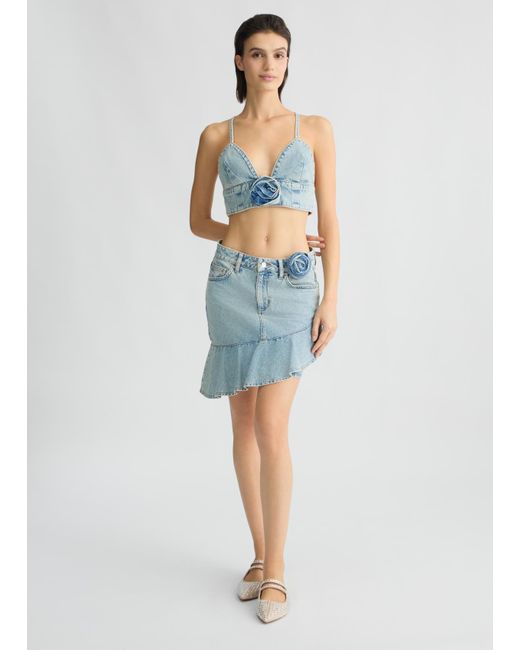 Liu Jo Top In Denim di Liu Jo in Blue
