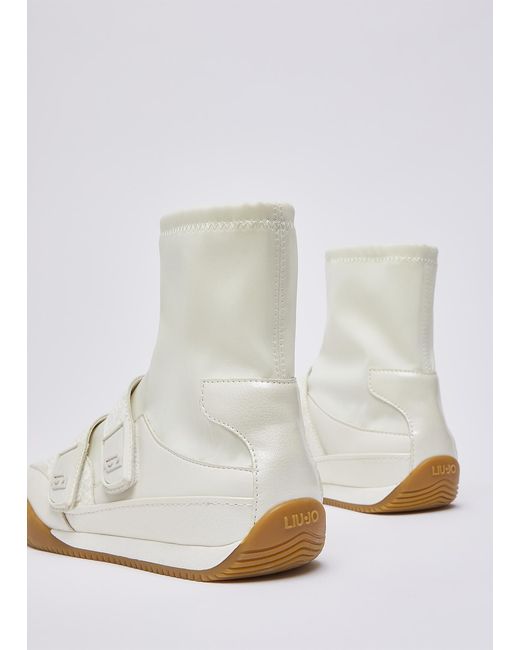 Baskets Montantes Effet Python Liu Jo en coloris White