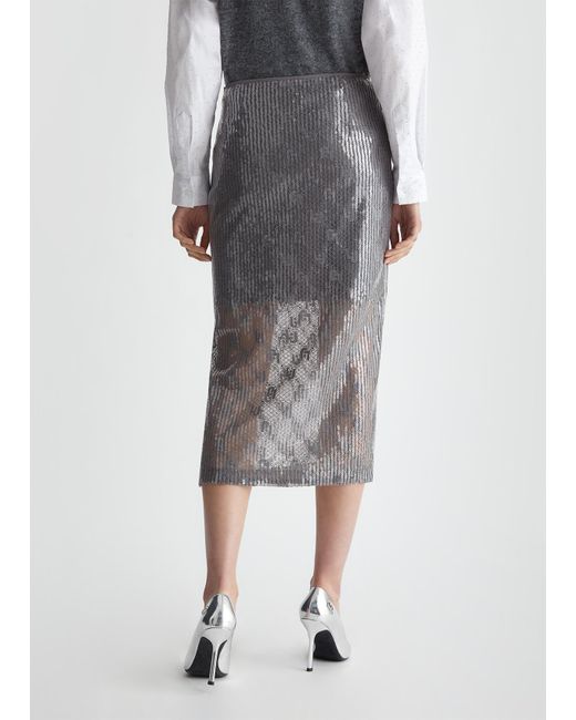 Liu Jo Jupe En Dentelle Avec Paillettes Liu Jo en coloris Gray