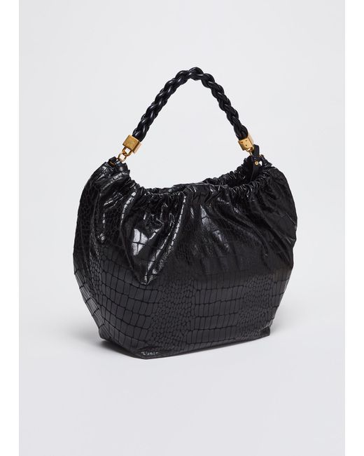 Liu Jo Black Liu Jo Große Hobobag Mit Kroko-Print