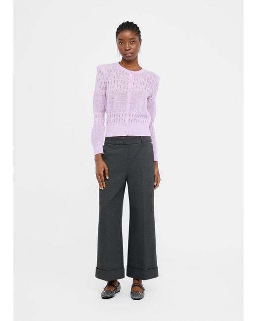 Liu Jo Black Liu Jo Cropped-Hose Mit Bügelfalte