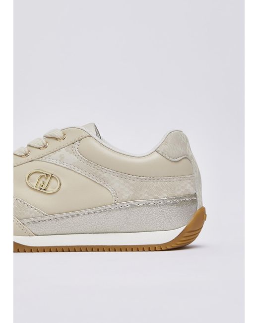 Liu Jo White Sneakers Mit Python-Effekt