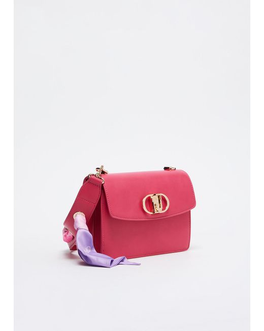 Liu Jo Borsa A Spalla Con Foulard di Liu Jo in Red