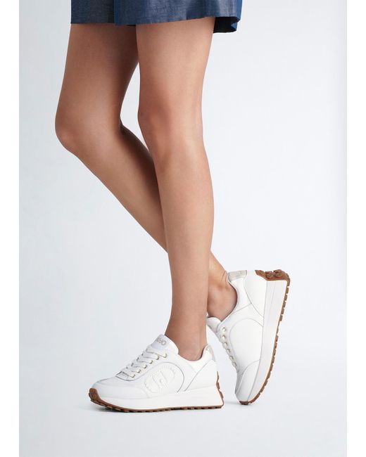 Liu Jo Sneakers Bianche In Pelle di Liu Jo in White