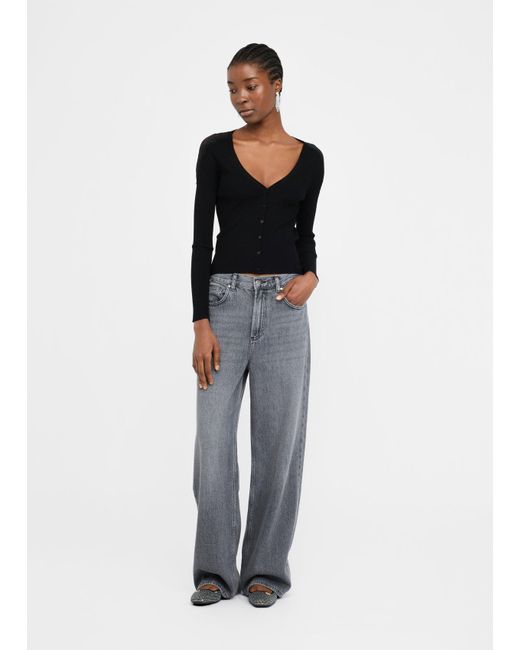 Liu Jo Black Liu Jo Cardigan Mit Spitze