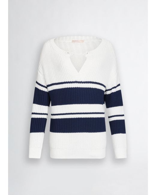 Liu Jo Pullover A Righe di Liu Jo in White