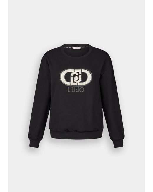 Liu Jo Sweat Avec Perles Liu Jo en coloris Black