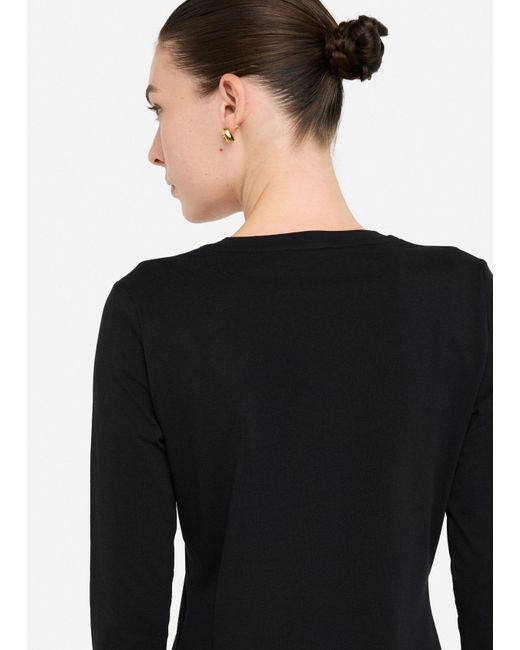 Liu Jo T-Shirt A Maniche Lunghe di Liu Jo in Black