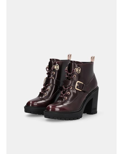 Liu Jo Bottines En Cuir Abrasé Liu Jo en coloris White