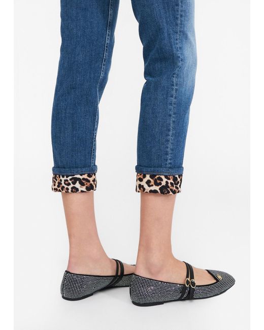 Liu Jo Jeans Skinny Con Risvolto di Liu Jo in Blue