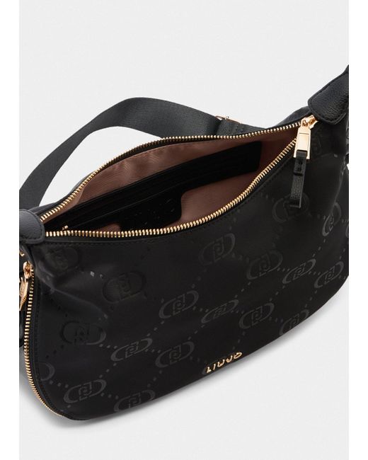 Liu Jo Sac Hobo Format Moyen En Nylon Liu Jo en coloris Black