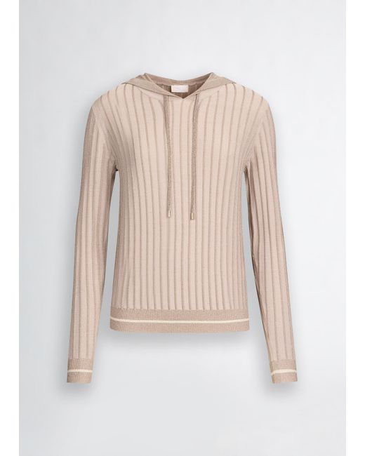 Liu Jo Maglia Beige Con Cappuccio di Liu Jo in White