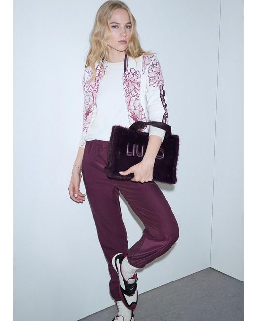 Pull Jacquard Liu Jo en coloris White