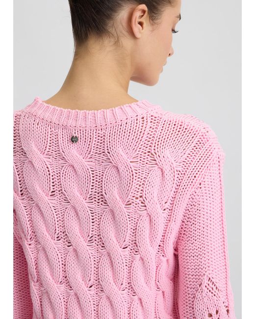 Liu Jo Maglia A Trecce Con Strass di Liu Jo in Red