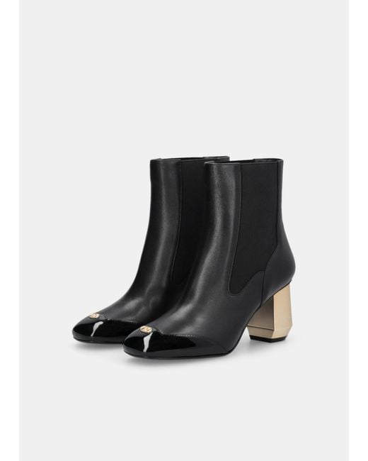 Liu Jo Bottines En Cuir Avec Logo Liu Jo en coloris Black