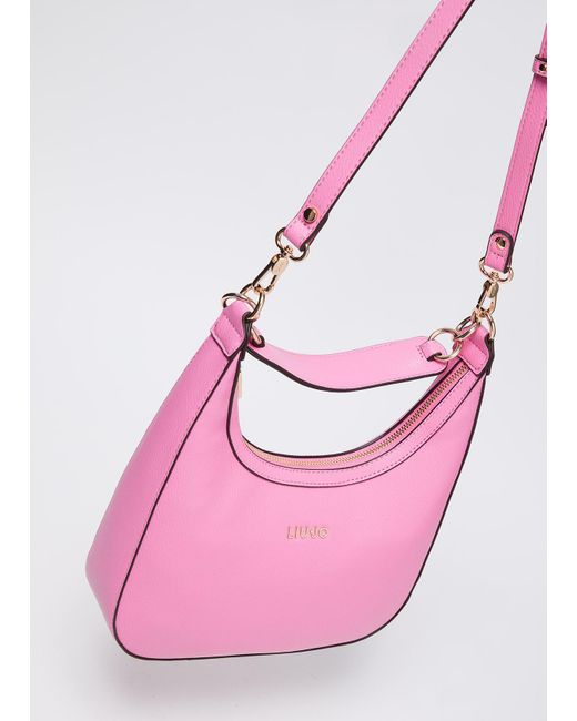 Liu Jo Borsa A Spalla Con Logo di Liu Jo in Pink