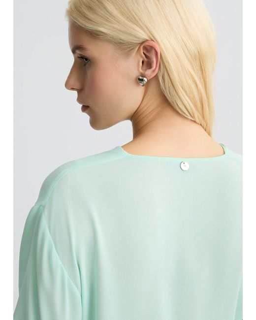 Liu Jo Blusa In Georgette di Liu Jo in Green