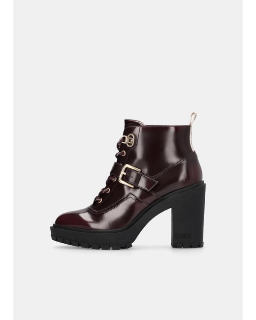 Liu Jo Bottines En Cuir Abrasé Liu Jo en coloris White