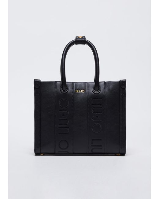 Liu Jo Shopping Bag Con Logo di Liu Jo in Black