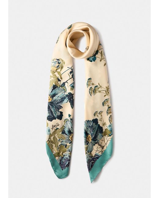 Liu Jo White Liu Jo Tuch Mit Blumen-Print
