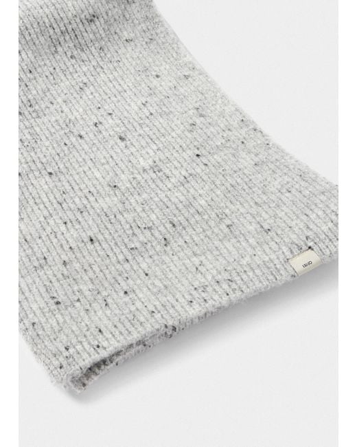 Liu Jo Écharpe Tricotée Liu Jo en coloris Gray