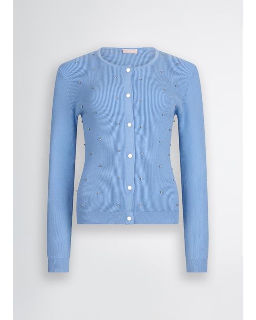 Liu Jo Cardigan Con Borchie di Liu Jo in Blue