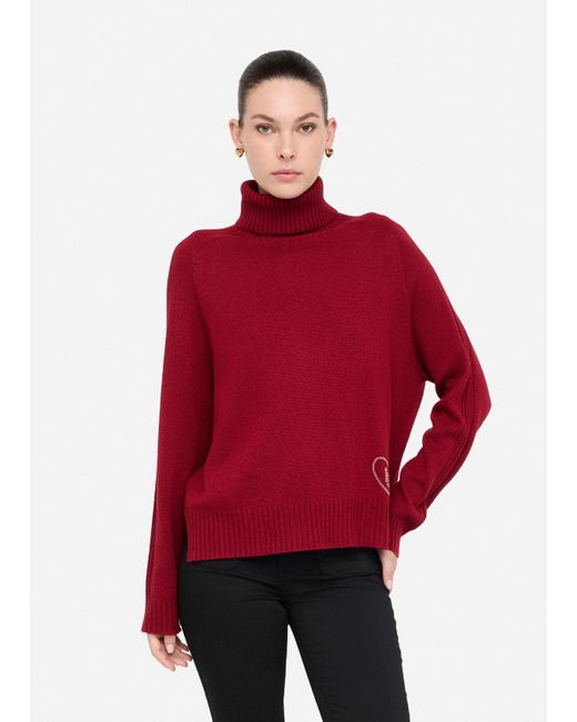 Liu Jo Pull À Col Roulé En Laine Et Cachemire Liu Jo en coloris Red