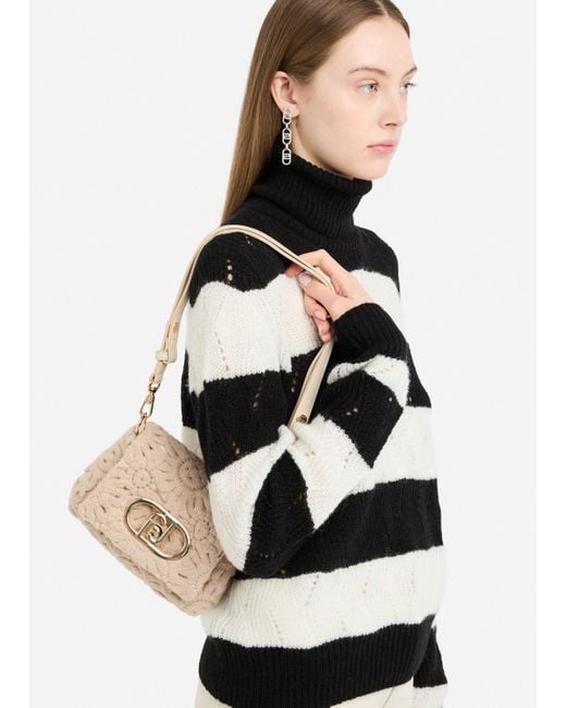 Liu Jo Black Liu Jo Kleine Tasche Lapuffy Mit Stickerei
