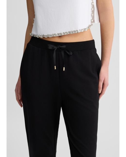 Liu Jo Pantaloni Jogging In Jersey di Liu Jo in Black
