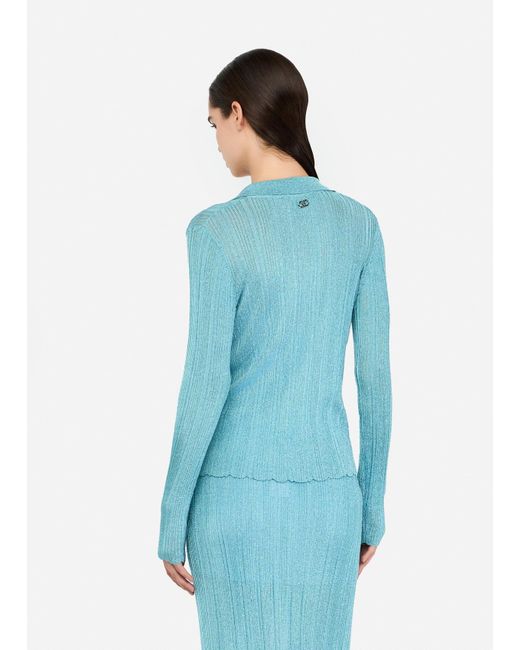 Liu Jo Maglia Lurex di Liu Jo in Blue