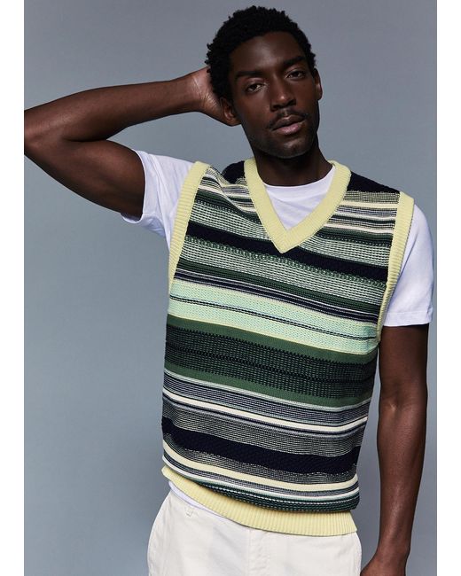 Chaleco A Rayas Liu Jo de hombre de color Green