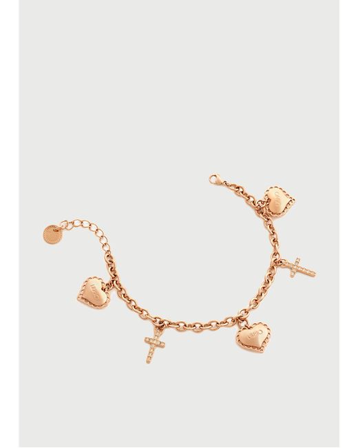 Liu Jo Bracciale Con Cuori E Croci di Liu Jo in Natural