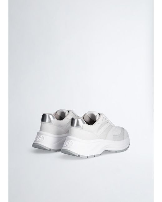 Liu Jo Sneakers In Suede E Brighty Mesh di Liu Jo in Blue