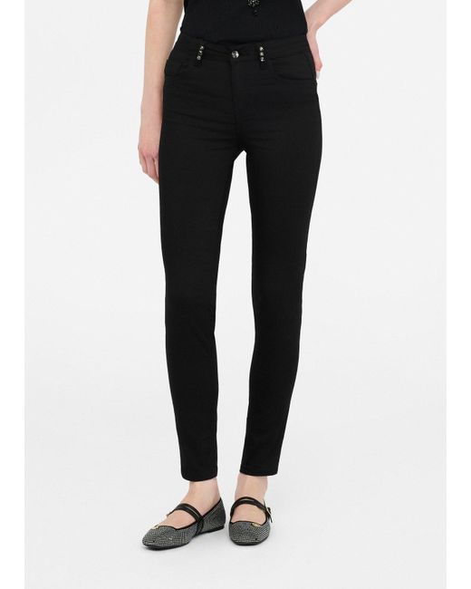 Liu Jo Black Liu Jo Skinny-Hose Mit Schmucksteinen
