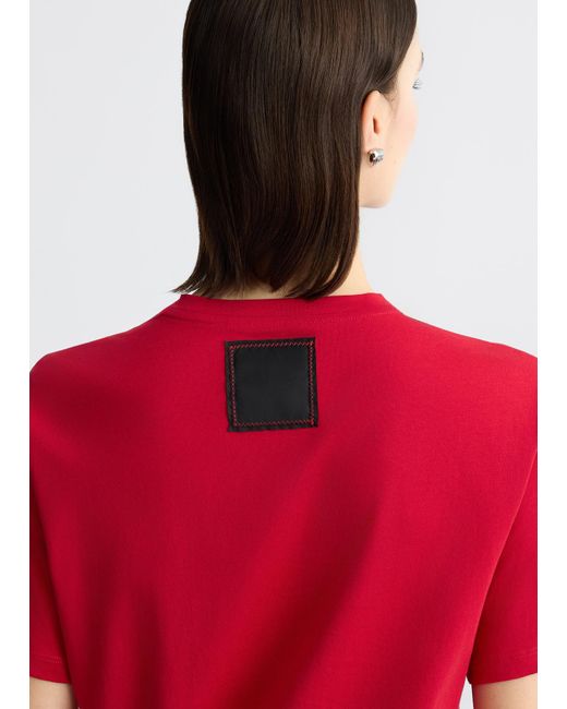 Liu Jo T-shirt In Cotone di Liu Jo in Red