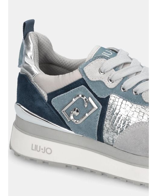 Liu Jo Sneakers À Plateforme Effet Lamé Liu Jo en coloris Blue