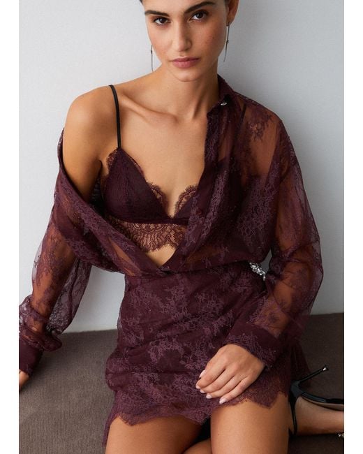 Liu Jo Brassière En Dentelle Chantilly Liu Jo en coloris Red