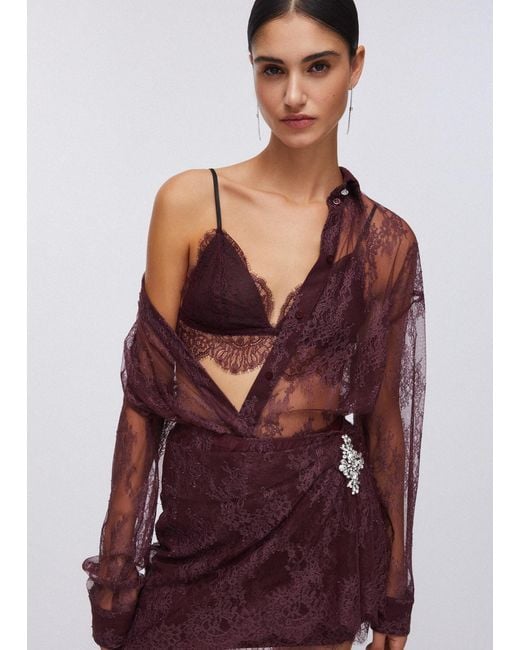 Liu Jo Brassière En Dentelle Chantilly Liu Jo en coloris Red