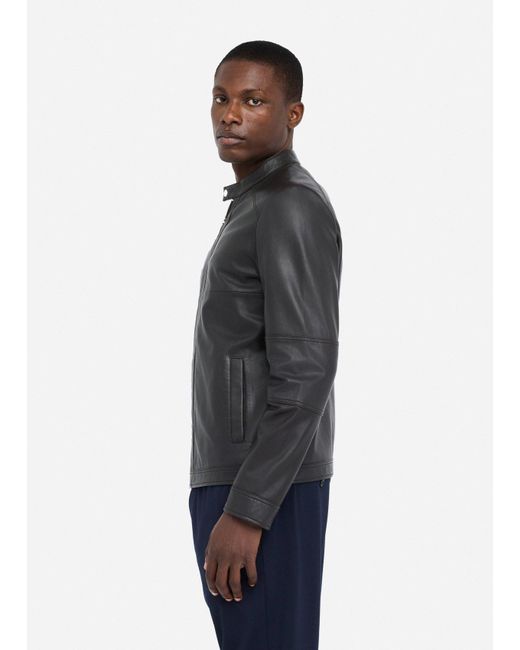 Liu Jo Veste Motarde En Cuir Liu Jo en coloris Blue
