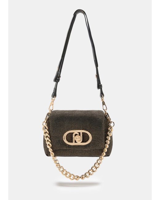 Liu Jo Sac Petit Format Lapuffy Avec Strass Liu Jo en coloris Black