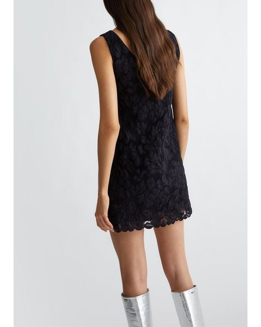 Liu Jo Robe Courte En Dentelle Liu Jo en coloris Black