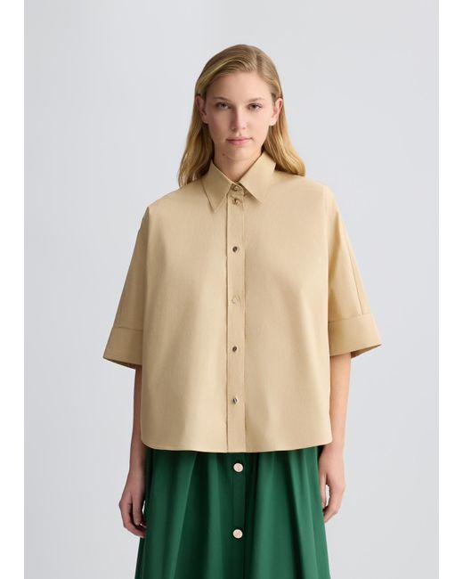 Liu Jo Camicia Boxy In Cotone di Liu Jo in Natural