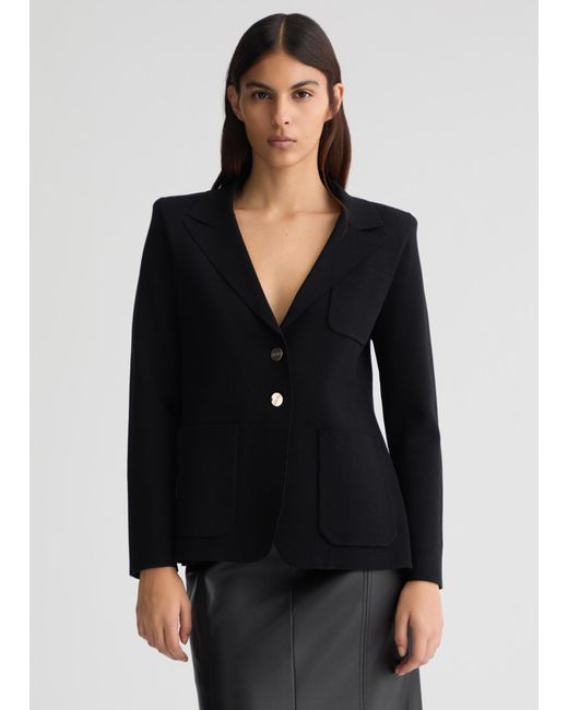 Liu Jo Giacca Nera In Maglia di Liu Jo in Black